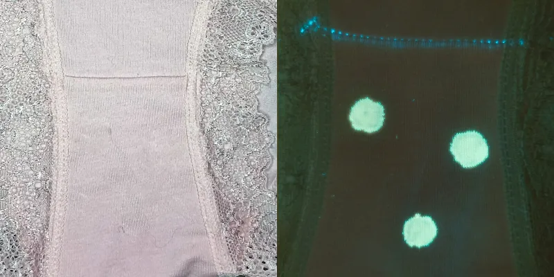 Semen detect on the underwear with HyybridSpectral