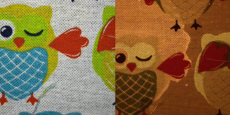 Urine on Multicolored Cotton Underwear